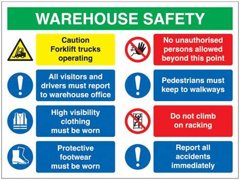 Warehouse signs