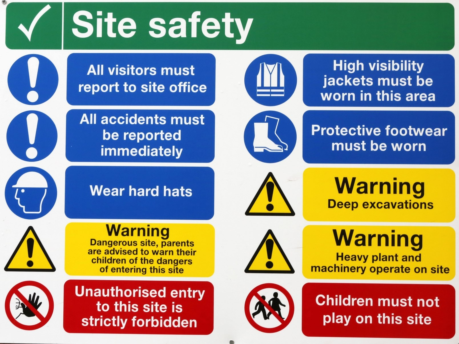 Site Safety signs